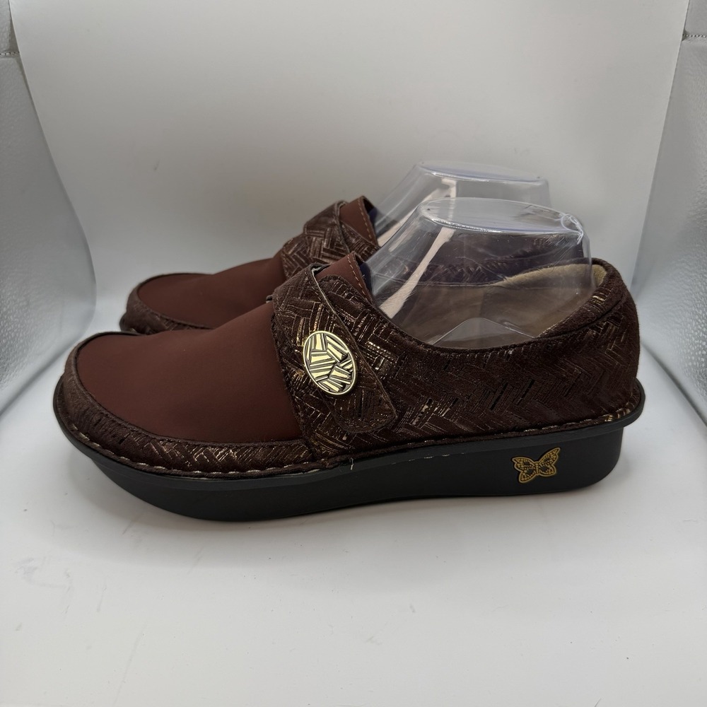Alegria Dena PG Dream Fit Slip-on Brown Comfort Loafers Shoes Women's Sz 9.5-10
